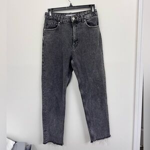 Zara Charcoal Gray Denim Jeans